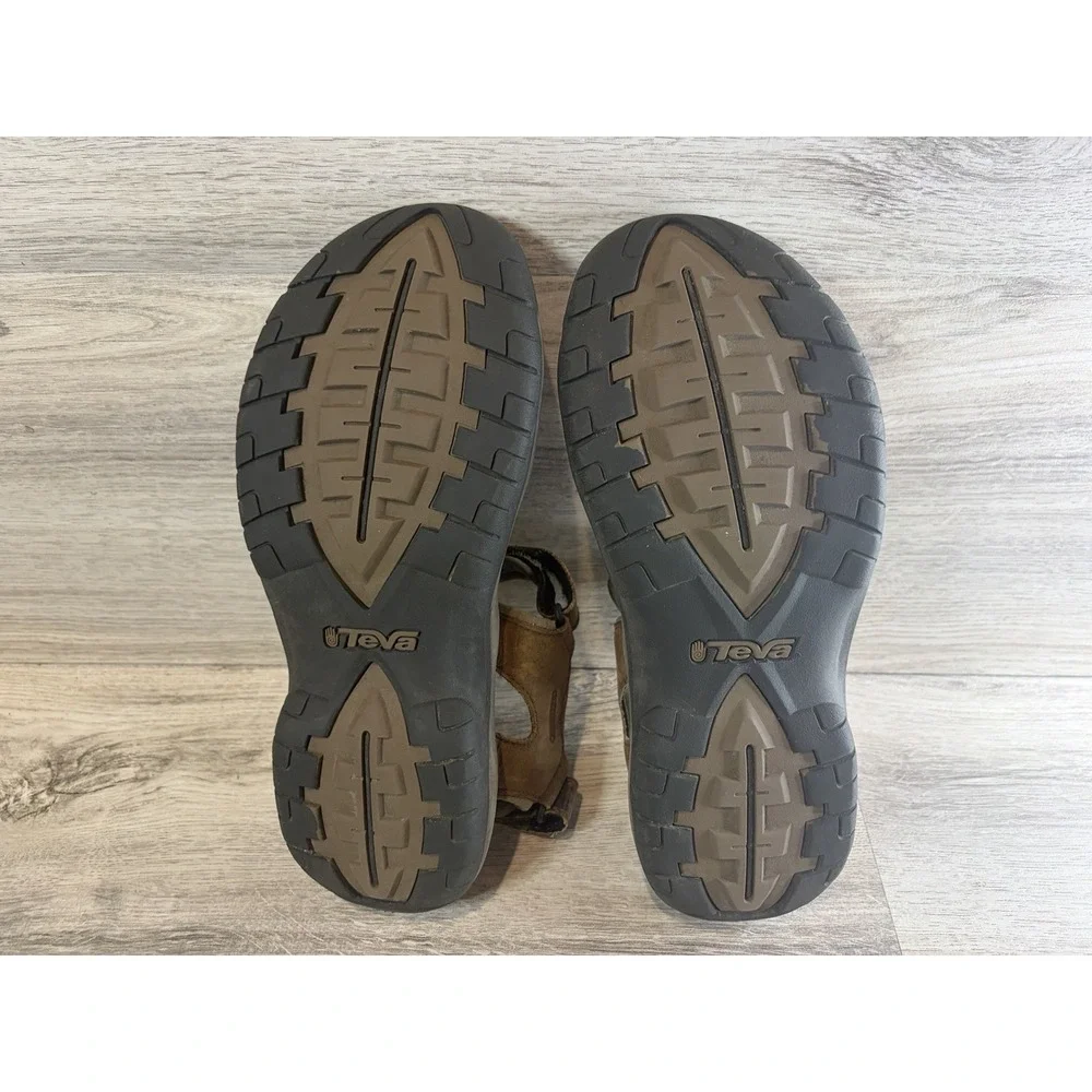 Teva Langdon River Sport Hiking Outdoor Sandals Mens 10 Leather Shoes 1002263